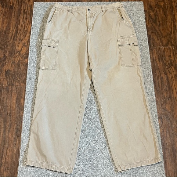 The North Face Cargo Pants Mens 38 Tan Canvas Outdoor Grunge Skater Pockets - Picture 1 of 11